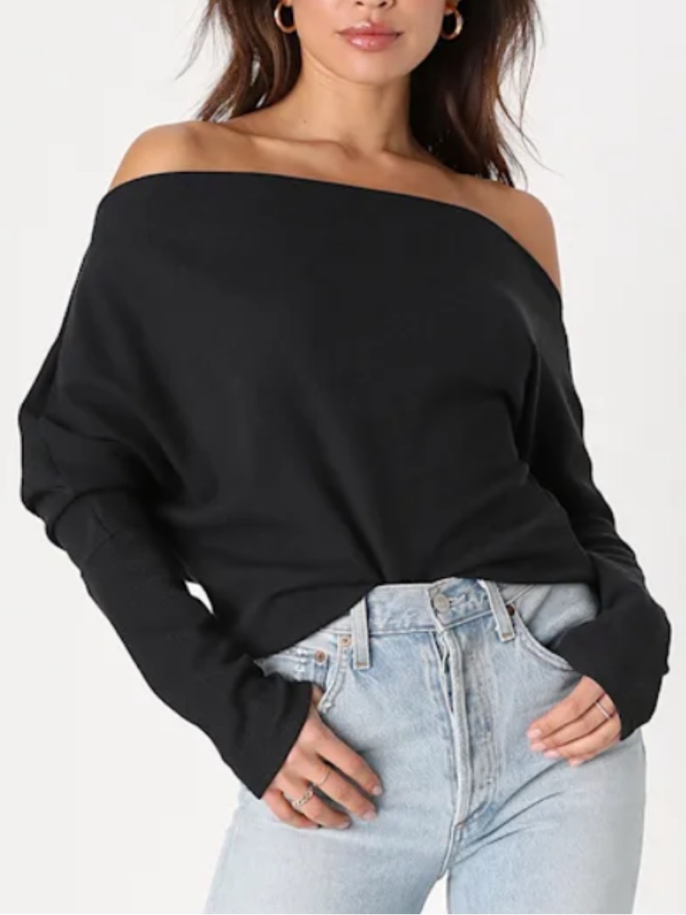 We the Free Fuji Thermal Off Shoulder Top